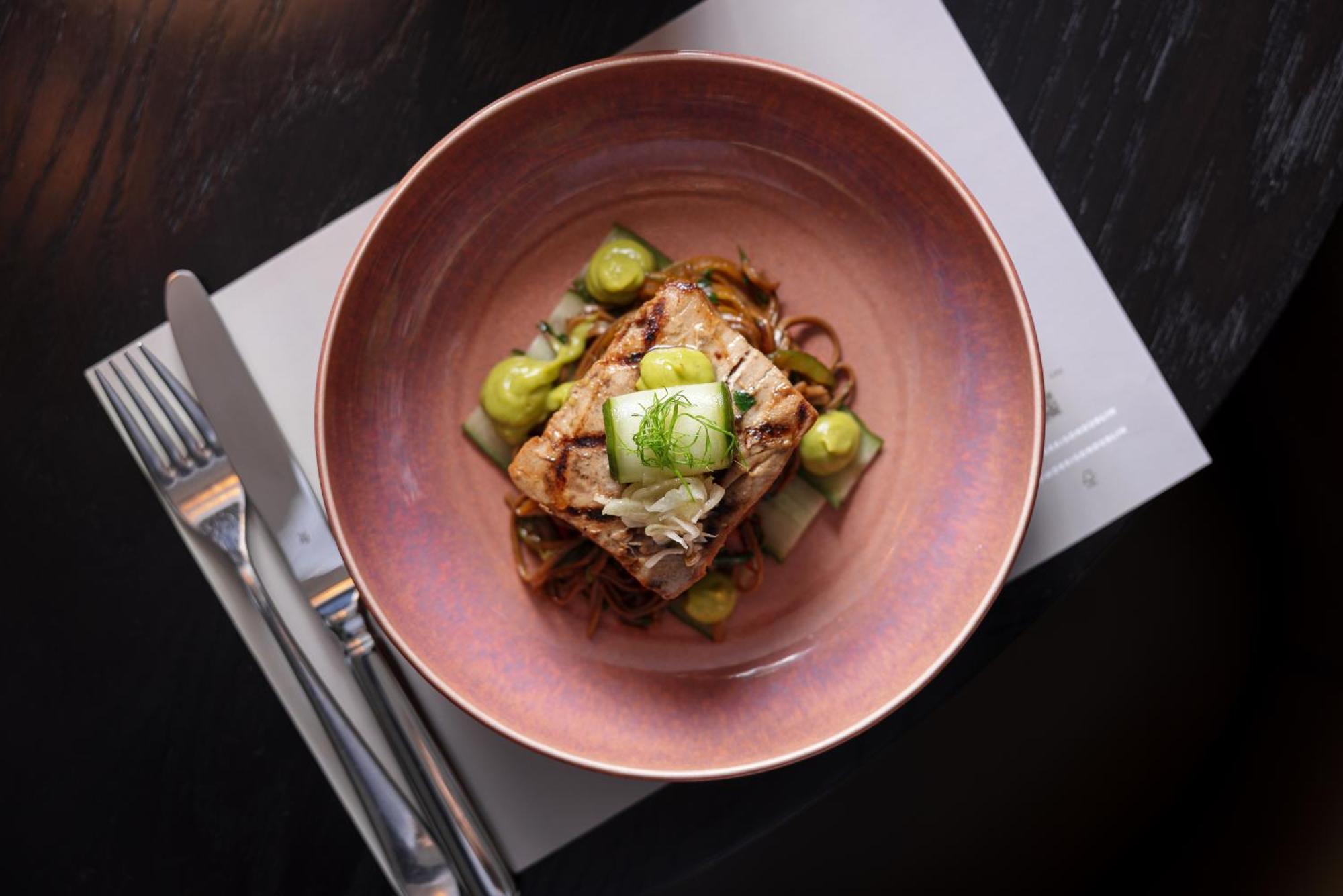 The Morrison Dublin, Curio Collection By Hilton Hotell Eksteriør bilde A dish at the restaurant